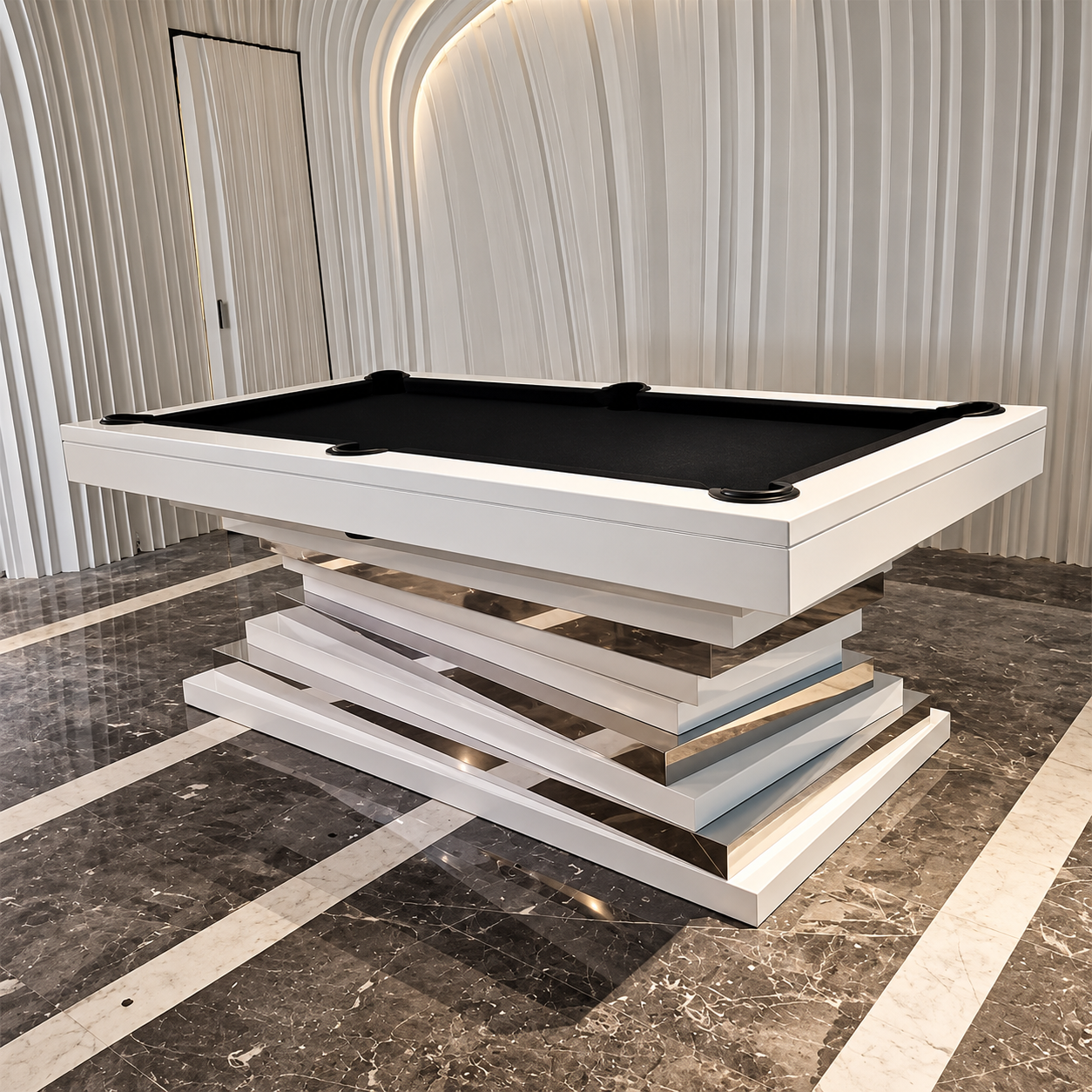 Monolith White — премиальный бильярдный стол